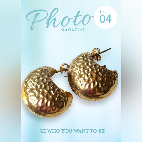 NEW 18K  Gold plated earrings ! - Picture 1 of 3